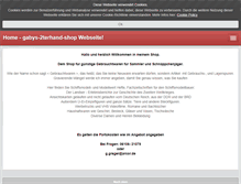 Tablet Screenshot of gabys-2terhand-shop.com